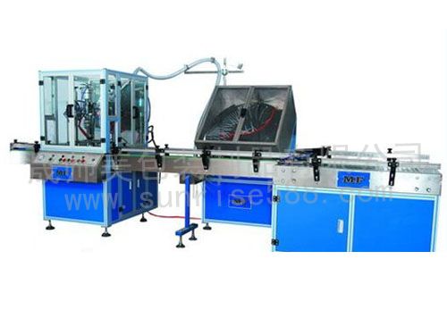 Four in automatic filling line line