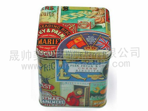 101 square tinplate cans
